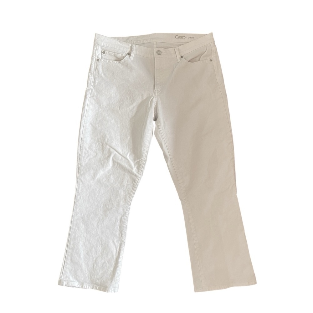 GAP Women's White Jean Capri’s - Cotton
